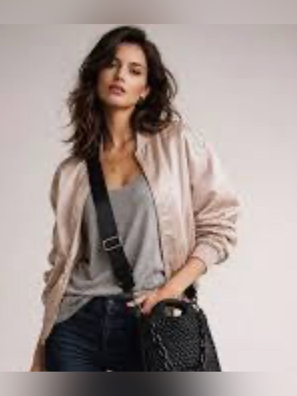 Ahdorned Lola Woven Neoprene Crossbody Bag in black